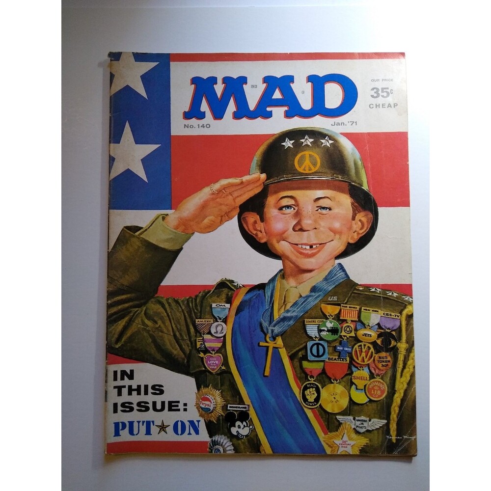MAD Magazine #140 January 1971 Patton Movie Satire The Doris Day Show TV Spoof